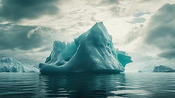 Serene Iceberg, iceberg, ocean, nature, landscape, cloud HD wallpaper