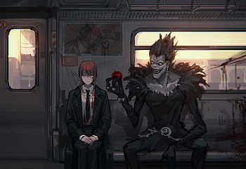 Makima & Ryuk Anime Crossover Showcase, Makima (Chainsaw Man), Ryuk (Death Note), Anime, crossover HD wallpaper