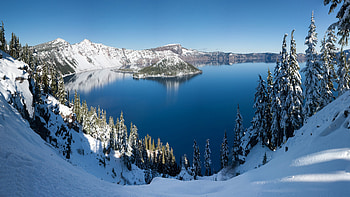 Crater Lake National Park, Oregon HD wallpaper