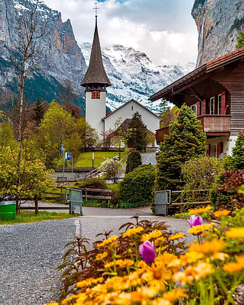 Lauterbrunner Switzerl, cloud, sky HD phone wallpaper