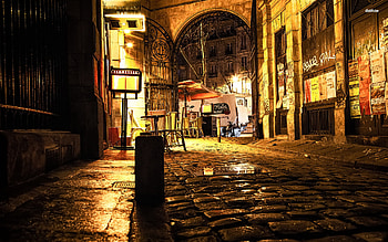 Cobblestone Street In Paris - 386305 HD wallpaper
