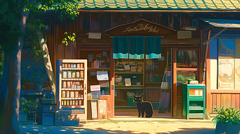 Studio Ghibli Shop Anime, Anime, Studio Ghibli, shop, anime cat HD wallpaper