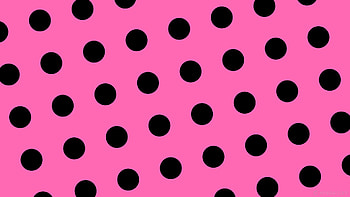 polka dots spots pink black hot pink HD wallpaper