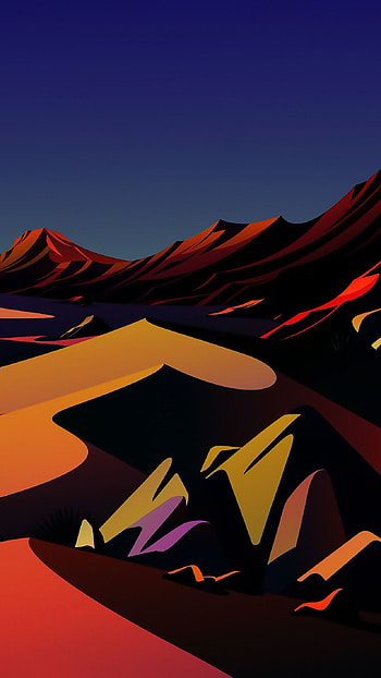 ios, desert background HD phone wallpaper