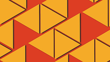Triangles, pieces, abstract, orange HD wallpaper