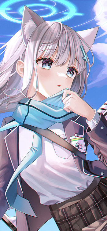 Shiroko Sunaookami, video game, Blue Archive HD phone wallpaper
