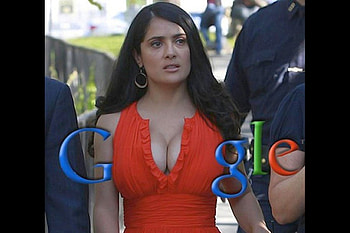 Salma Hayek Google, google, funny, salma hayek HD wallpaper