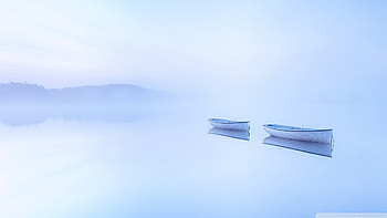 Calm Lake, lakes, nature, Scotland, boats HD wallpaper