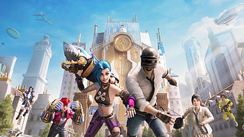Arcane Caitlyn Jinx VI PlayerUnknown's Battlegrounds HD wallpaper