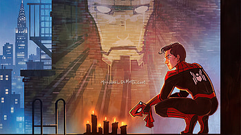 Spider Man Remembering, spiderman, superheroes, artwork, artist, deviantart HD wallpaper