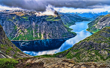Ringedalsvatnet, Norwegian Fjords HD wallpaper
