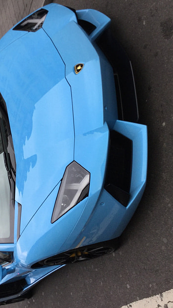 Lamborghini Hexagon, Blue HD phone wallpaper