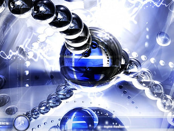 Blue Bubbles, blue, bubble HD wallpaper