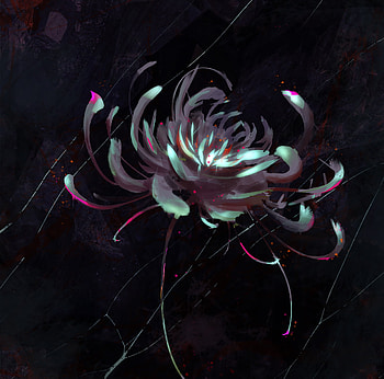 Chrysanthemum, flower, xysart, black, fantasy, autumn, xys, toamna HD wallpaper