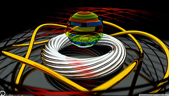 Encircled Spheres, Encicled, Abstract, Spheres, , 3D HD wallpaper
