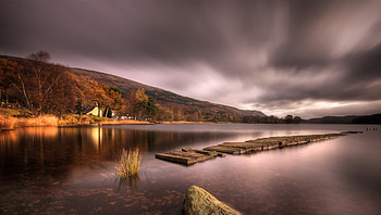 Lake Scene 1, waterscape, graphy, landscape, lake, scenery, wide screen, nature, , water HD wallpaper