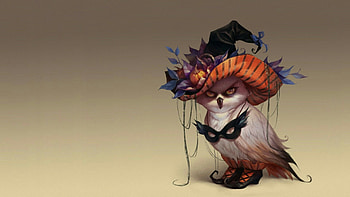 halloween owl, halloween, owl, mask, hat HD wallpaper