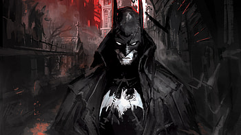 Batman Gotham Paint Art, batman, superheroes, artwork, digital-art HD wallpaper