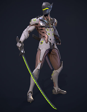Genji fan art, Creative artwork, Skilled artist HD phone wallpaper