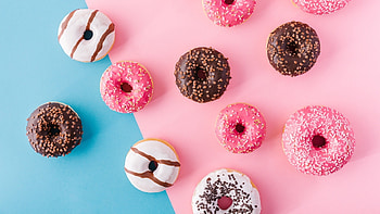 Donut , Vibrant collection, Variety of flavors, Sugar-coated HD wallpaper