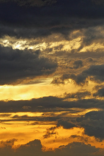 Nature, Sunset, Sky, Clouds, Evening HD phone wallpaper