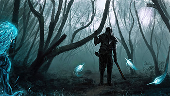 Momma Coming (Skyrim), Fantasy, Warrior, Forest Fairies, Fantasy Warrior HD wallpaper