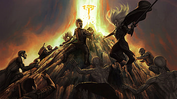 Dark Fantasy, a, fantasy, dark, warriors HD wallpaper