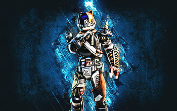 Fortnite Catbash Kitbash Skin, Fortnite, main characters, blue stone background, Catbash Kitbash, Fortnite skins, Catbash Kitbash Skin, Catbash Kitbash Fortnite, Fortnite characters HD wallpaper