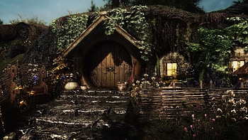 Hobbit hole , backgrounds, Cozy houses, Magical settings HD wallpaper