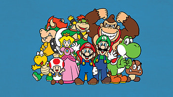 Mario bros, Luigi, Yoshi, Princess . HD wallpaper