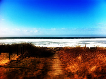 Nature, Sea, Road, Path, Foam, Trail HD wallpaper