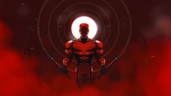Supercharged Daredevil, daredevil, superheroes, artwork, art, digital-art, artist HD wallpaper