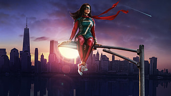 Ms Marvel, usa, disney, superhero, america HD wallpaper