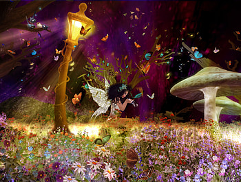 Nessy's Butterfly world, fairie, fantasie, butterflys, nessy HD wallpaper
