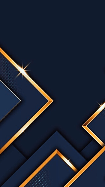 black blue triangle 3d, digital, gold, material, design, geometric, pattern, shiny, abstract, lines, glow HD phone wallpaper