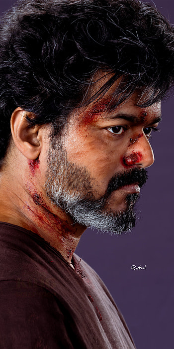 Thalapathy Vijay, nose, beast, Pooja, Veera HD phone wallpaper