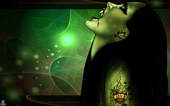 Vampire, creature, fantasy, female HD wallpaper