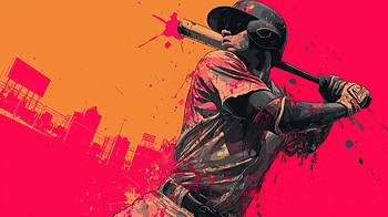 Baseball Action Featuring Dynamic Batter and Bat, Sports, baseball, baseball bat HD wallpaper