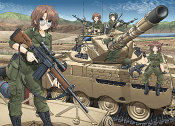 tank, Anime, military, military anime HD wallpaper