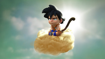 Galactic Goku, goku, anime, cgi, artist, artwork, digital-art, artstation HD wallpaper
