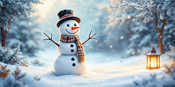 Quad Christmas Snowman — Frosty Lantern Night, snowman, Christmas HD wallpaper