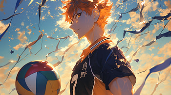 Haikyū!! Shōyō Hinata Volleyball, Anime, Haikyū!!, Shōyō Hinata, volleyball HD wallpaper