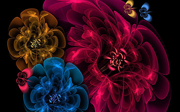 Abstract, Flowers, Background, Dark, Shroud HD wallpaper