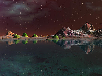 Moon Crater Lake, moon, crater, space, water, lake HD wallpaper