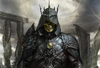 Lord Death, death, halloween, fantasy, art, skull, armor, dark HD wallpaper