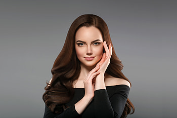 Smile, celebrity, girl model, pretty face, brunette HD wallpaper