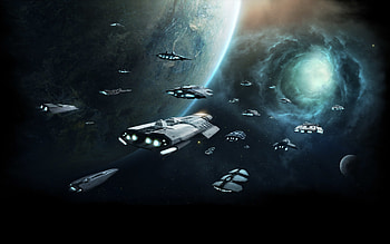 Stellaris, Video Game, Spaceship HD wallpaper