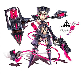weapon 4, weapon, cyborg, girl, anime HD wallpaper