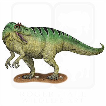 Allosaurus signed fine art, Print inkart, Allosaurus HD phone wallpaper