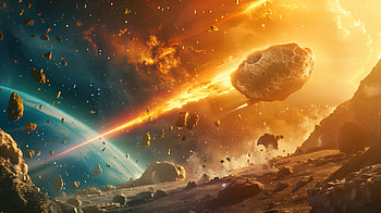 Majestic Meteorite Shower, meteorite HD wallpaper